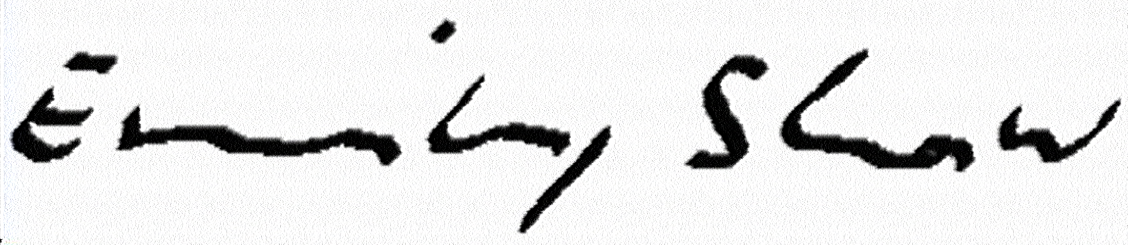 Signature of Emily Shaw